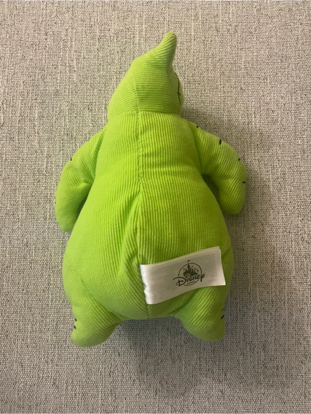 Disney Lime Green Plush Cat Toy with Blue & Yellow Accent